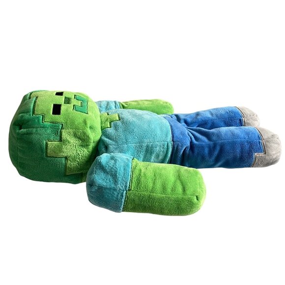 Minecraft Plush Zombie Pillow Toy Blue & Green Soft Stuffed Figure Collectors It - Picture 7 of 11
